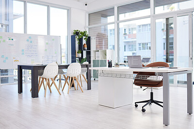 Buy stock photo Still life shot of a modern office space