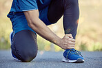 Ankle pain is a result of poor running shoes