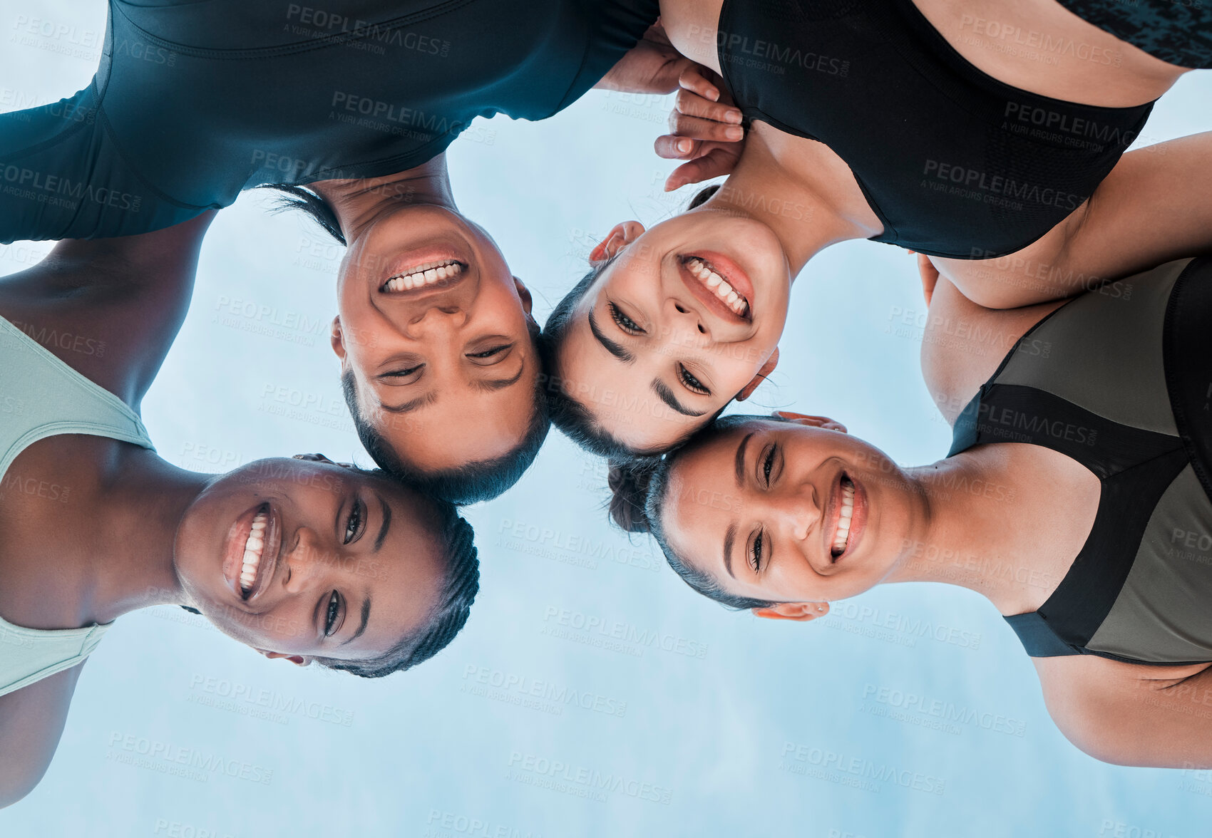 Buy stock photo Shot of a group of friends spending time together