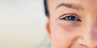 Buy stock photo Closeup shot of a woman's eye