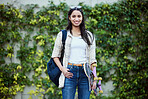 Skate girl on campus