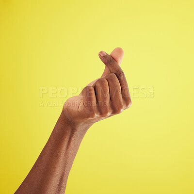 Buy stock photo Hand, gesture for money and sign language of man closeup on studio background for cash, finance or currency. Person, thumb and index fingers rubbing together or symbol to pay, payment and poor