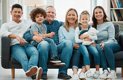 Buy stock photo Shot of a family spending time together