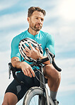 He never cycles without his helmet