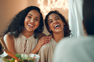 Buy stock photo Shot of business friends enjoying a social gathering together inside