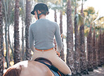 My favorite places is on the back of my horse