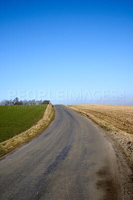 Buy stock photo A road from here to there