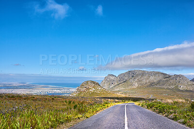 Buy stock photo A road from here to there