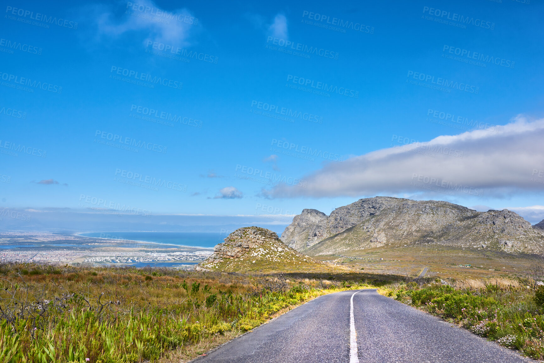 Buy stock photo A road from here to there