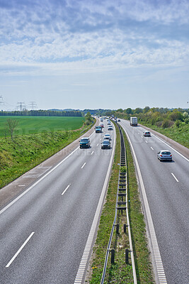 Buy stock photo A road from here to there