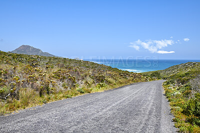 Buy stock photo A road from here to there