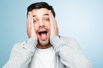 Retarded man making funny faces is silly | Buy Stock Photo on ...