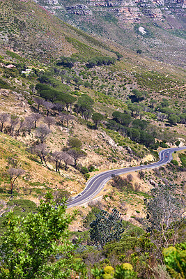 Buy stock photo A road from here to there