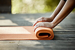Your yoga mat is your portable workout area