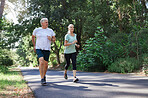 Out to enjoy a refreshing run together