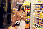 Visiting her favourite grocer