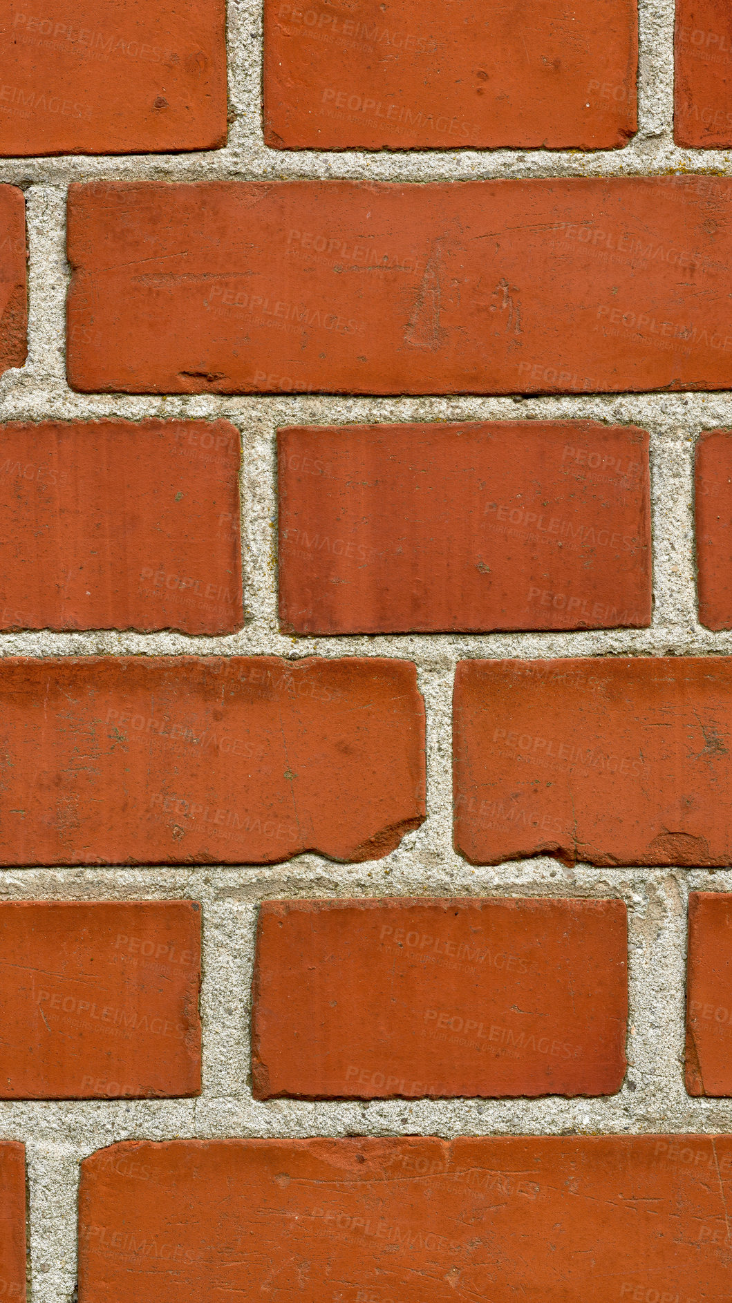 Buy stock photo Closeup of brick wall