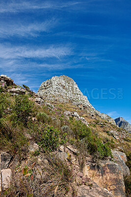 Buy stock photo A photo of Lions Head and surroundings. Cape Town, Western Cape, South Africa.