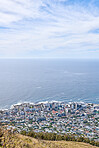 Aerial panorama photo of Cape Town