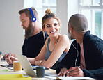 College students in class young woman discussing group project with friend brainstorming ideas together enjoying teamwork