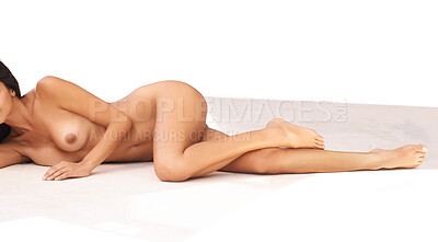 Buy stock photo Studio shot of a beautiful naked woman