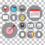 Logo, icon and emoji or sign for business, social media and an app on a png, transparent and mockup or isolated background. A color vector design, notification or graphic illustration for a website