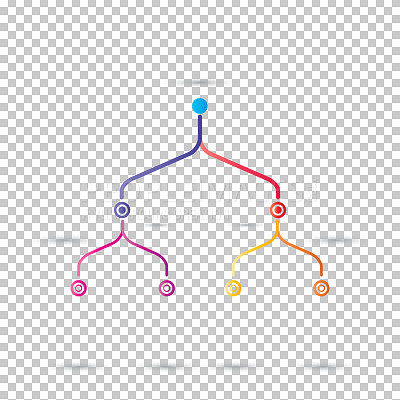 Buy stock photo Illustration, diagram and connection chart with timeline for infographic information, design and presentation for business. Template, data analysis and icon isolated on a png transparent background