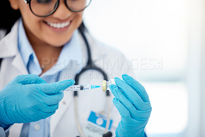 Buy stock photo Health, medicine and science with a doctor working on medical research in the healthcare industry. Scientist or lab technician working in a laboratory on innovation and breakthrough for medicare