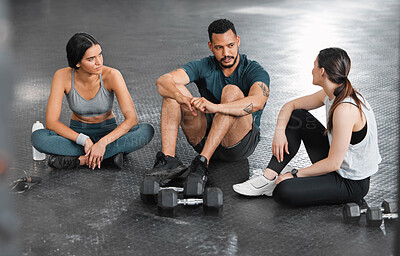 Fitness Partners Exercising Together And Doing Pushups High Five