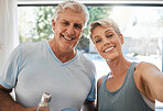 Selfie, fitness and workout senior couple training for  wellness and exercise for runner marathon. Healthy athlete, photo and happy running elderly man and woman love cardio, sports and triathlon