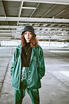 Youth Fashion Black Woman Streetwear Urban City Parking Lot Design Stock  Photo by ©PeopleImages.com 620540426