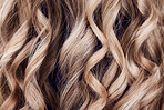 Beauty, hair care and hair closeup of woman in studio after salon treatment for growth, texture or balayage. Wellness, wavy hair style and macro of female model with long, healthy and beautiful hair.