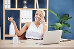 Business, black woman and phone call in office, conversation and planning for new project. African American female employee, boss and leader with smartphone for connect, corporate deal and discussion