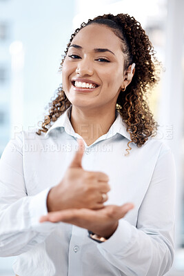 Buy stock photo Black woman, thumbs up and face portrait for business support, like and yes review for motivation. Happy model person with hand sign, emoji or icon for thank you, deal or winning feedback or goals