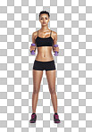 Sports, back and woman body with football for exercise fitness, competition  game or challenge. Health portrait, workout ball and training player on an  isolated and transparent png background