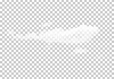 Buy stock photo Foggy art, abstract or cloud design with trail of particles effects isolated on transparent png background. Smog textures, misty clouds or dust sketch elements with creative spray paint graphics