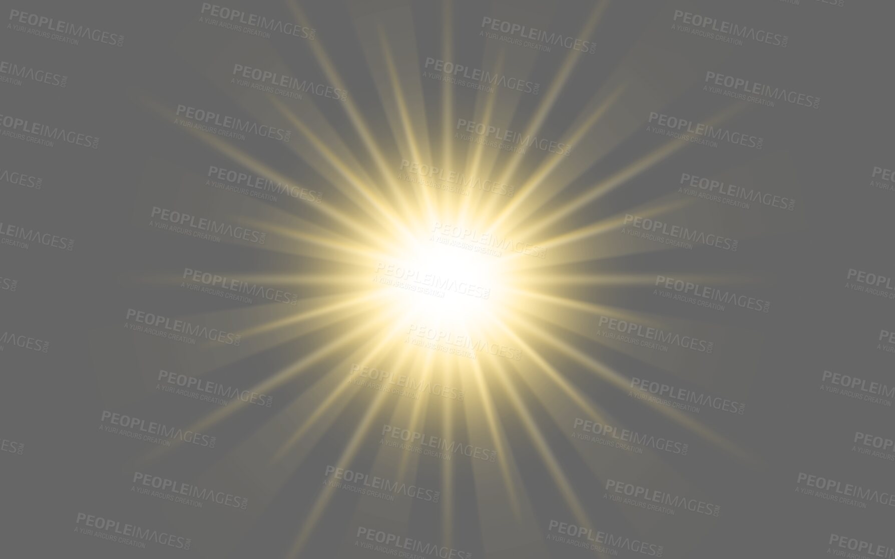 Buy stock photo PNG, flare and explosion on a transparent background to simulate the sun, a star or light. Digital, special effects and cgi with a spotlight or sparkle illustration for graphic design