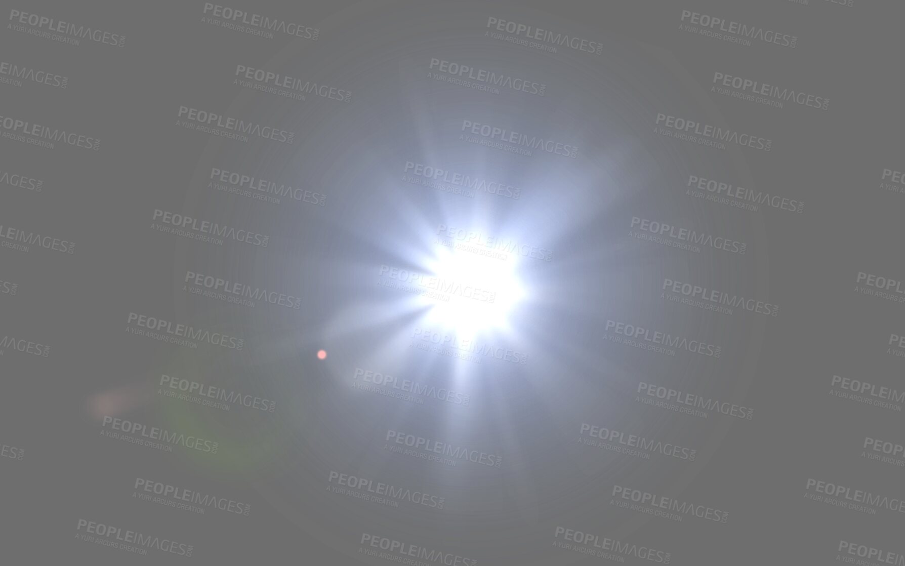 Buy stock photo Lens flare, digital star and isolated on transparent background with sunshine art, flash or glow graphic design. Big Bang or white shine and sparkle in sky on gray png, design and space