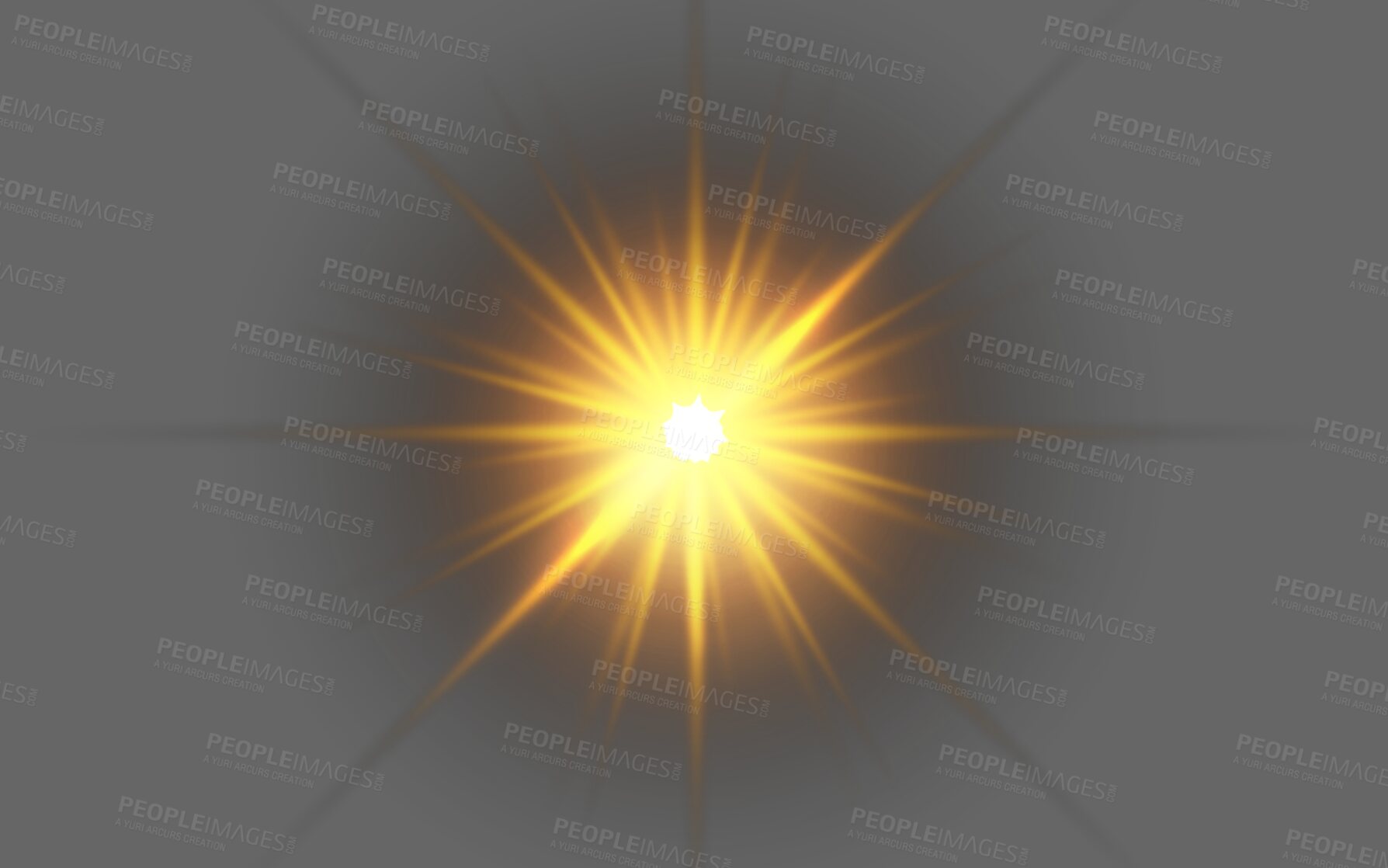 Buy stock photo PNG, flare and sparkle on a transparent background to simulate the sun, a star or light. Digital, special effects and cgi with a spotlight or explosion illustration for graphic design