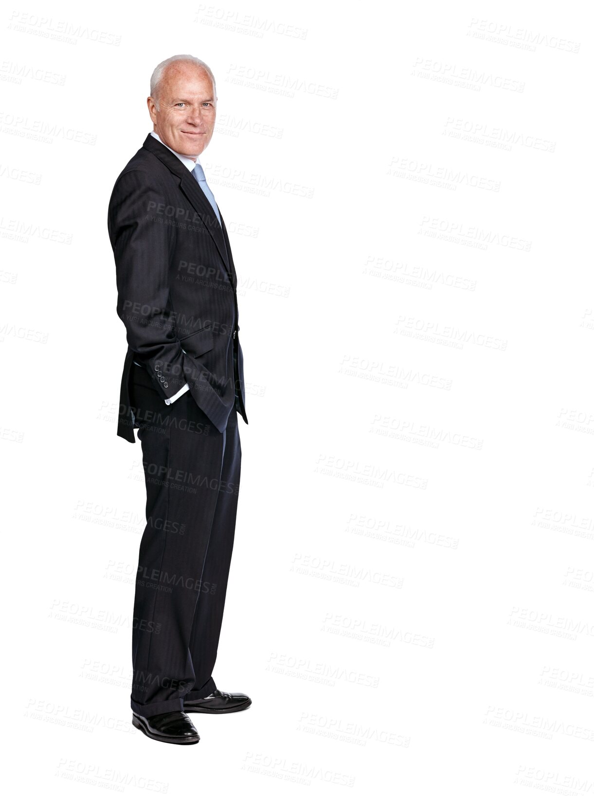 Buy stock photo Corporate, fashion and portrait of business man on isolated, png and transparent background. Management, professional ceo and senior male entrepreneur with confidence, success mindset and leadership