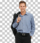 PNG of Studio portrait of a handsome young businessman posing 