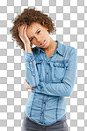 PNG Studio shot of a young woman experiencing a headache 