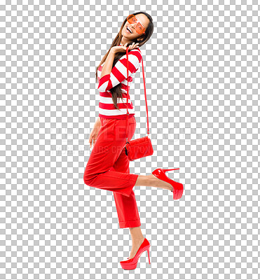 Buy stock photo A woman posing against isolated on a png background
