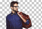 Shot of a stylishly dressed young man posing isolated on a png background