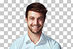 Studio portrait of a handsome young man posing isolated on a png background