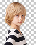 Portrait of a little girls standing with hands on hips isolated on a png background