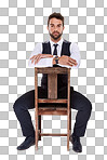 Full length portrait of a well dressed young man isolated on a png background