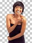 PNG Studio portrait of a beautiful young woman laughing 