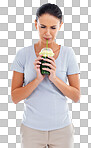 PNG Studio shot of a woman drinking a wheatgrass smoothie