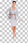 PNG Full length studio shot of an attractive young businesswoman.